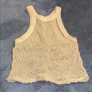Urban outfitters fishnet crop top